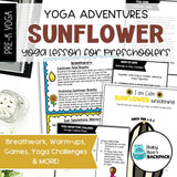 Sunflower Yoga Lesson | Sunflower Yoga Cards, Story & Games