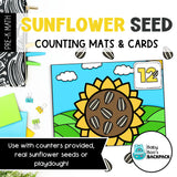Sunflower Seed Counting Mats, Task Cards & Worksheets | Numbers 0-15