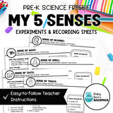 My 5 Senses Science | Activities, Experiments & Science Posters | FREE