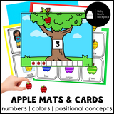 Pre-K Apple Math Set with Non-Standardized Measurement Cards