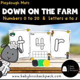 Down on the Farm Playdough Mats
