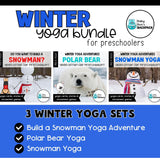 Winter Yoga Bundle | Winter and Christmas Yoga Cards, Stories & Games
