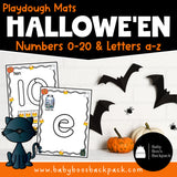 Pre-K Halloween Playdough Mats