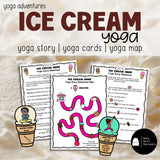 Ice Cream Yoga Lesson: Yoga Story, Cards & Games