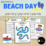 Beach Day Yoga Lesson: Yoga Story, Cards & Games