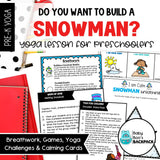 Build a Snowman Yoga Story & Yoga Cards |  Snowman Yoga Cards, Story & Games | Calming Cards