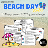 Beach Day Yoga Lesson: Yoga Story, Cards & Games