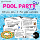 Pool Party Yoga Lesson: Yoga Story, Cards & Games