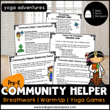 Community Helper Yoga Lesson: Yoga Cards from A to Z