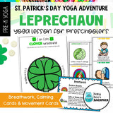 St. Patrick's Day Yoga Lesson | Leprechaun Yoga Story, Yoga Cards & Games