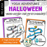 Halloween Yoga Stories & Yoga Cards | Halloween Circle Time Games | Calming Cards