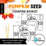Pumpkin Seed Counting Mats, Task Cards & Worksheets | Numbers 0-10