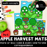 Apple Harvest Math: Sorting Mats, Worksheets &  Non-Standardized Measurement Cards