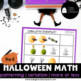 Pre-K Halloween Math Set with Non-Standardized Measuring Cards