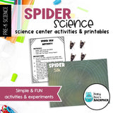 Spider Science Lesson | Activities, Experiments & Science Center Printables