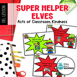 Super Helper Elves SEL Lesson | Acts of Christmas Kindness Task Cards