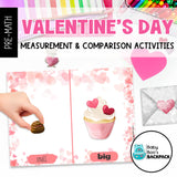Pre-K Valentine's Day Sorting & Comparison Math with Non-Standardized Measuring Cards