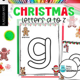 Christmas Playdough Mats | Ten-Frame Numbers 0-20 | Playdough Letter Mats