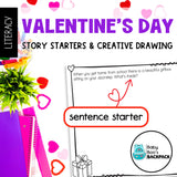 Pre-K Valentine's Day Story Starters | Valentine's Day Creative Drawing Prompts