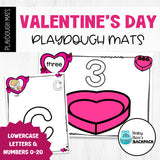 Pre-K Valentine's Day Playdough Mats