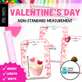 Pre-K Valentine's Day Sorting & Comparison Math with Non-Standardized Measuring Cards