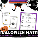 Pre-K Halloween Math Set with Non-Standardized Measuring Cards