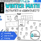 Winter Math Activities & Number Worksheets | Sorting, Measurement & Opposites