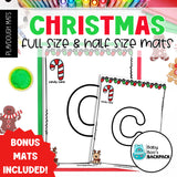 Christmas Playdough Mats | Ten-Frame Numbers 0-20 | Playdough Letter Mats
