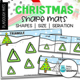 Christmas Shapes Playdough Mats: Part One | Christmas Tree & Gingerbread Shape Playdough Mats