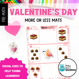 Pre-K Valentine's Day Sorting & Comparison Math with Non-Standardized Measuring Cards