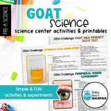 Goat Science | Activities, Experiments & Science Center Printables