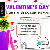 Pre-K Valentine's Day Story Starters | Valentine's Day Creative Drawing Prompts