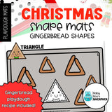 Christmas Shapes Playdough Mats: Part One | Christmas Tree & Gingerbread Shape Playdough Mats