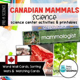 Canadian Mammals Science | Activities, Experiments & Science Center Printables