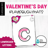 Pre-K Valentine's Day Playdough Mats