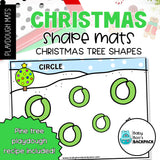 Christmas Shapes Playdough Mats: Part One | Christmas Tree & Gingerbread Shape Playdough Mats