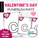 Pre-K Valentine's Day Playdough Mats