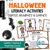 Halloween Circle Time Activities & Visuals | Songs, Fingerplays & Literacy Games