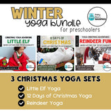 Winter Yoga Bundle | Winter and Christmas Yoga Cards, Stories & Games