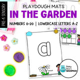 Garden Playdough Mats | Numbers 0-20 & Lowercase Letters