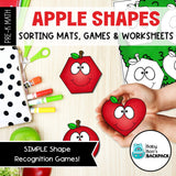 Apple Shape Set | Shape Sorting Mats, Games & Worksheets