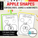 Apple Shape Set | Shape Sorting Mats, Games & Worksheets