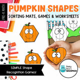 Pumpkin Shape Set | Shape Sorting Mats, Games & Worksheets