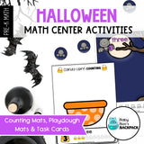 Halloween Counting Mats, Task Cards, Tracers & Worksheets | Numbers 0-10