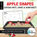 Apple Shape Set | Shape Sorting Mats, Games & Worksheets