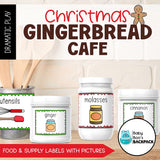 Christmas Dramatic Play Printables: Gingerbread Cafe & Gingerbread Making Station