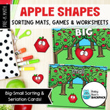 Apple Shape Set | Shape Sorting Mats, Games & Worksheets