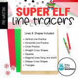 Super Elf Line and Shape Tracers & Worksheets | Christmas Line Tracers