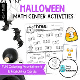 Halloween Counting Mats, Task Cards, Tracers & Worksheets | Numbers 0-10