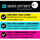 A Year of Yoga Bundle | 12 Yoga Lessons & 12 Printable Yoga Card Sets